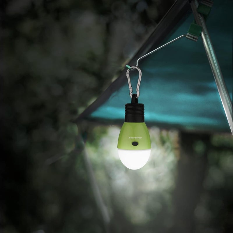 Ever Brite Rechargeable Camping Light,Portable Tent Lantern,3 Lighting Modes, Hanging Tent Light Bulbs with Clip Hook for Hiking, Fishing, Backpacking, Emergency and More-Green - Image 2
